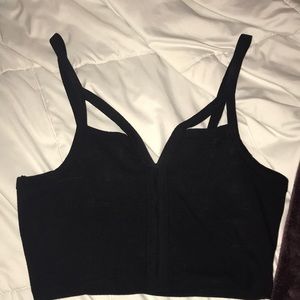 Charlotte Russe black crop top